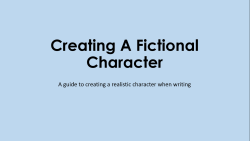 wordsandchocolate:  I made a slideshow about how to create a fictional character… I got most of the information from the ‘start writing fiction’ (free) course on the OpenUniversity website and found it incredibly useful so here’s a visual version