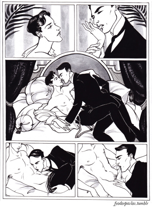 fyodorpavlov:  The entirety of Gentleman’s Gentleman, collected in Queerotica: A Comics Anthology for your wanking viewing pleasure. If you haven’t picked up your own copy of Queerotica at SPX this year, come find me and Uncle Monty’s Mollyhouse