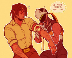 mureh: ovw secret santa from twitter for @lizenzkreuz ! ❤❤❤ The prompt was mcgenji in ovw times? kinda… I think I just interpreted it like I wanted. and maybe it wasn’t that at all 💦💦💦 Anyway! Hope you like it! 💋 
