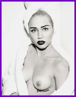 nude-celebz:  A larger, better quality of Miley’s boob from Vogue Germany ;&gt; You’re welcome! 