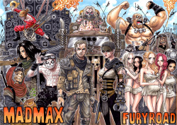 rogersbase:  Takumi on Pixiv made this INCREDIBLE piece of Mad Max: Fury Road fan-art done in the style of One Piece mangaka Eiichiro Oda!