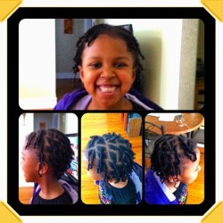 Beja got twists yesterday. #cutie #family #hairstyle #TheJrs #instaphoto #smiles #daughter #muffinpie