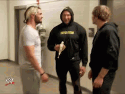 mylunaticfringe:  Seth, Dave and Dean There you have him Mox! From Batistas new DVD 