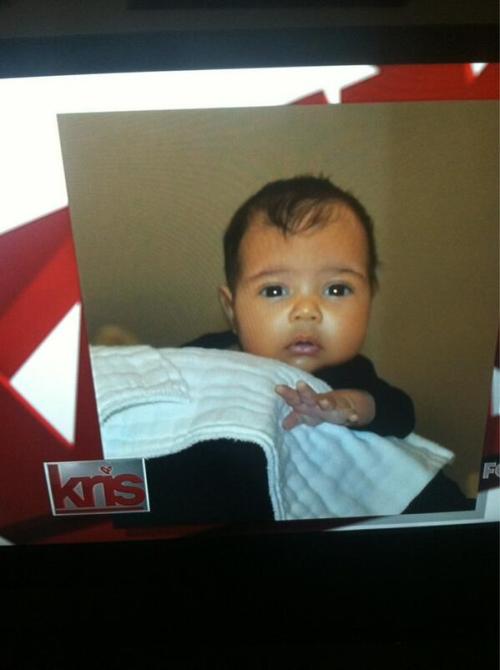 crazy-4-breezy:  shannongoodpress:  Oh Baby: Photo of Kim Kardashian and Kanye West Daughter North West published on Aug. 23 by Shannon Well, look at the cutie patootie, baby North West is so adorable. Today Glam Ma Kris Jenner and her daddy Kanye West
