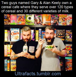 ultrafacts:    Cereal Killer Cafe is a café situated in the East End, London that sells branded breakfast cereals. It is the first cereal-themed café in the United Kingdom.  The café is situated on Brick Lane, near Shoreditch   (Fact Source) for more