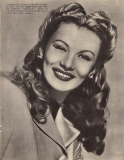 Veronica Lake, from Hollywood Album, edited by Ivy Crane Wilson (Sampson Low, Marson &amp; Co., 1947). From a charity shop in Nottingham.