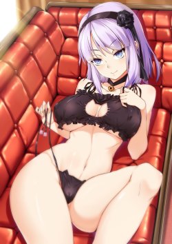 hentaielite:  The legendary cat keyhole lingerie set is the choice of wardrobe for girls and crossdressers across the anime fapping world. An ultra sexy cat shaped cock hole stirs the erotic imagination; leave you hot load between her soft, sex-lubed