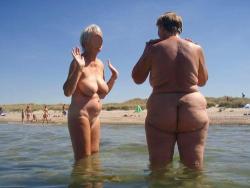 Two delightfully flabby nude old ladies. What a sight to make your dick hard.Check out this article about sex over age 60!Â  http://sixtyandme.com/why-sex-after-60-can-be-better-than-ever/