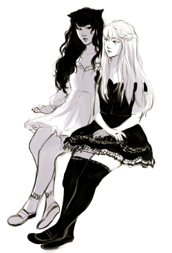 bevsi:  just wanted to draw them being beautiful and aloof 