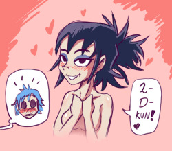 raicosama:  The quest for another ship: Day 5  Doodle of noodle! Good rhyme!https://www.youtube.com/watch?v=xMeDW1lnDp0 If the relationship between 2D and Noodles is like siblings love. This could be called “incest”?   Good night all!  