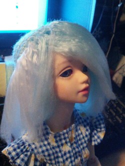 My first attempt at a home made wig is coming along nicely! I&rsquo;m bringing one of my girls to Zenkaikon as Lyra Heartstrings.