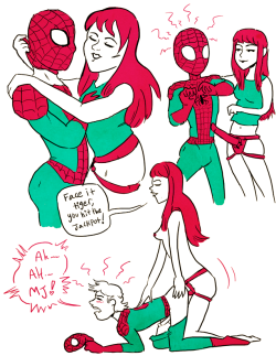 Superheroes femdom comics - sissy Spiderman pegging hentai femdom comics
