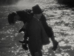  Clark Gable gives Claudette Colbert a lift in It Happened One Night (1934). 