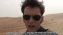 mizgnomer:  David Tennant’s video diary from Dubai - filming Planet of the Dead. This was the fifth installment of the “Tennant Tapes” (David’s video diaries) released online by the official Doctor Who website in the lead-up to Planet of the Dead.