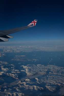 Please add my travel blog to see a different aspect of my strange little world. survivingwanderlust:  Icebergs somewhere over Greenland on our way home. What a long, strange trip it has been. Fall 2013 Comments/Questions? 