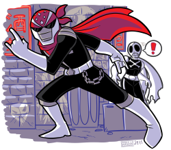 This was commissioned by a guy on deviantART called Soryukey, and he wanted me to draw his character, Live-Rider. He allowed me to include a little cameo of my character, The Skull, which is kind of my way of saying I really like Live-Rider’s design!