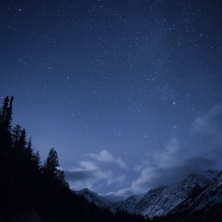Or2Nz:milky Way And Clouds Over A Glacial Valley In The Northern Cascades. I Took