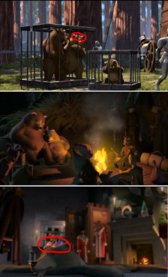 ruinedchildhood:  ruinedchildhood:  The Sad Story of the Three Bears in Shrek  papa bear on the rebound though  