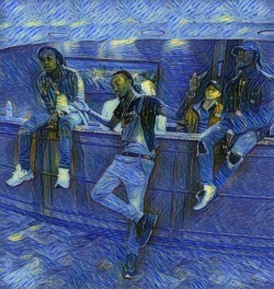 fxnimati0n: ba5edyeezus:  Van Gogh (1889)  Mi Gogh (2016) 