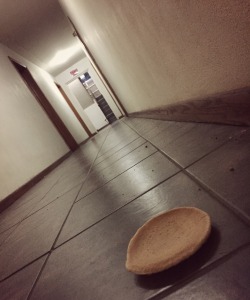 leaving my place this morning and there was a pancake in the hallway