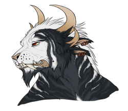eatblooddrinkchildren:  Another of my Guild Wars characters. A warrior this time (my favorite class? probably), Loki’s old and angsty grandsire Burnfire Smokeskin. He’s only level like… 12 right now (less than half of his grandcub’s level, oops)