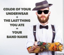 fucklikeagod:  redbottomkitteninheels:  reinventing-m:  Black Stuffed Flounder…. what’s your band name???   Pink Black Polka Dot Bagel  Commando Guinness…  Black cracker&hellip;umm lol