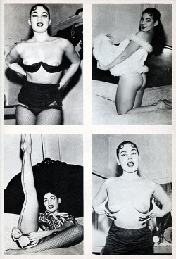 Dolores Del Raye (aka. Dolores Pastor) appears in a pictorial found in an unidentified 50’s-era Men’s magazine..