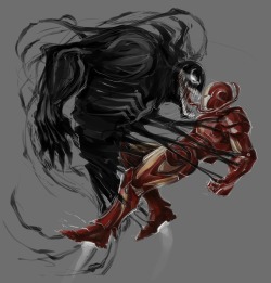 Youngjusticer:  Two On Two. Iron Man Vs Venom, By Max Kennedy. 