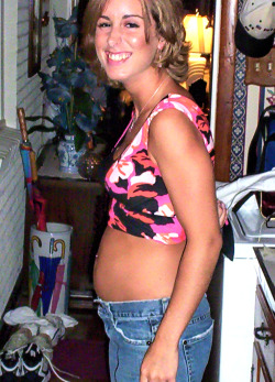 slutfinderposts:  This was Monica’s first pregnancy.  After her husband caught her fucking some black guy in their bed, a week after this picture was taken, she had a “fall down the stairs” and a miscarriage.  Husband thought it was a black baby
