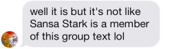 Text from my brother in our sibling group text