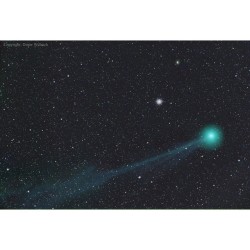 Comet Lovejoy before a Globular Star Cluster #nasa #apod #comet #lovejoy #space #astronomy #science #universe