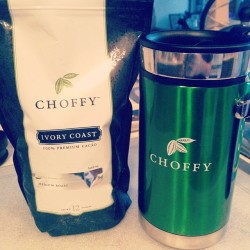 Found my new morning wake up !! â˜•ï¸ #choffy #cacao #mediumroast #20calories #chocolate #ivorycoast #energy