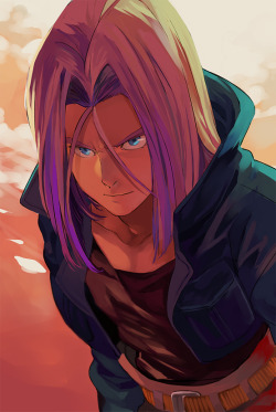mondovegebul:  Oh, goodness. That’s quite a look. I’m not a girl to ever turn down Future Trunks, so, there’s that. He is the byproduct of two insane(ly) hot people, after all. So dreamy.  You know, I would be gay for Trunks.