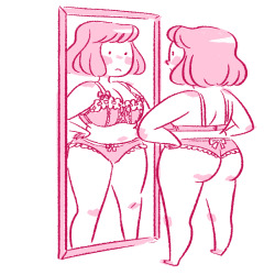 askgraphiteknight:  mayakern:  cute underwear is the best cure all for low self esteem  Need to practice this kind of bodytype for Wendy, possibly Raine and Bailey, etc.  hehe X3