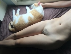 kingdomofnudes:  your-blue-squirrel: Still in love with @questiioning My king really wanted me to caption this  “Two furry pussies”  -the queen