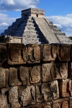 cuervo13579:     Pyramid of Skulls, Chichen