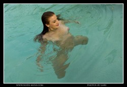 Nudemuse:    Today’s Update Sharna Is Taking A Dip In A Private Pool. Photos By