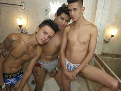 Check out these 3 twick boys Orion Zac &amp; Brian Kiker &amp; Santiago Cute live on cam now at www.gay-cams-live-webcams.com join now get 120 free credits.