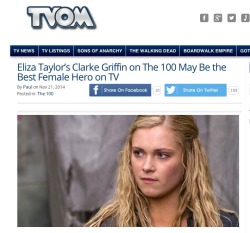 aaronginsburg:  Let it be known: the good folks at TV OVER MIND know what’s what.   &ldquo;It needs to be said a thousand times, The 100 is one of the best hidden gems on TV these days.  There are many reasons the show is great, first and foremost