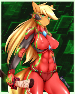 mleonheart:Patreon update[FANART] Cyborg Applejack ready for mission!!! Hope you like it. X3Hi-Res png of this pic unlock for my patron.Support me @: https://www.patreon.com/mleonheart  &lt;3 &lt;3 &lt;3 &lt;3 &lt;3 &lt;3