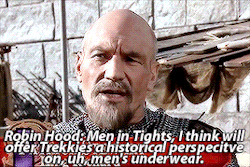 pricingvincent:Behind the scenes footage, the cast offers their opinions on tightsRobin Hood: Men in Tights (1993) dir: Mel Brooks