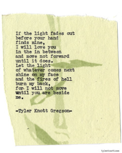 tylerknott:  Typewriter Series #925 by Tyler Knott Gregson *It’s official, my book, Chasers of the Light, is out! You can order it through Amazon, Barnes and Noble, IndieBound , Books-A-Million , Paper Source or Anthropologie *   ♥♥♥♥♥♥