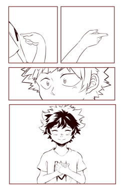 mrchairmanmeow:I was doing some digging and I found this little number! I remember doing this after I read a BakuDeku A Silent Voice AU a while back.
