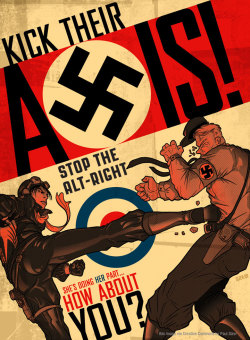 wilwheaton: (via Stop The Alt-Right | Arin Fishkin Graphic Design)  Nazi punks fuck off. 