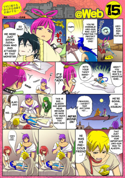 youdontknowthings:   Magi News Number 15! Magi News is a digest comic that’s uploaded on the anime site weekly.  