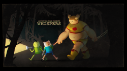 Whispers - title carddesigned by Sam Aldenpainted by Joy Angpremieres Thursday, July 20th at 7:45/6:45c on Cartoon Network
