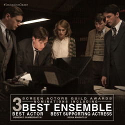 theimitationgameofficial:  Congratulations to The Imitation Game on their SAG Awards Nominations!  