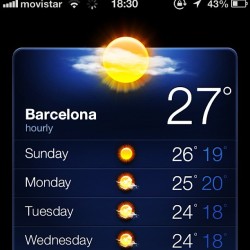 Quite warm for 6pm #barcelona