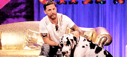 rideitslut:  Tom Hardy petting a dog on Chatty Man (ﾉ∀`*) 