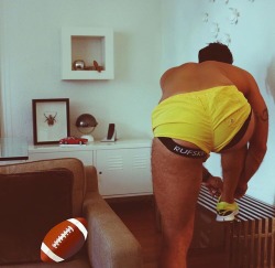 uncensoredpleasure:  When your boyfriend puts on his hottest jock and the sluttiest pair of shorts he has and tells you he’s just going out for a run, you know he’s probably going to come back with a fresh load dripping down his legs…